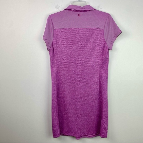 Prana Polo Kinley pink performance short sleeve dress size M - Picture 10 of 15